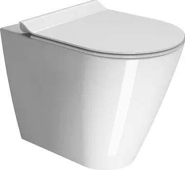 Приставной унитаз GSI Kube X 941011 безободковый, белый