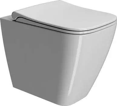 Приставной унитаз GSI Nubes 961011 безободковый, белый