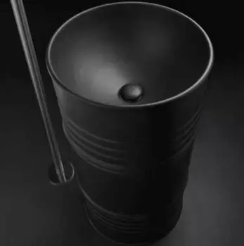 Раковина Kerasan Artwork Barrel 45 см 4742K31 черный