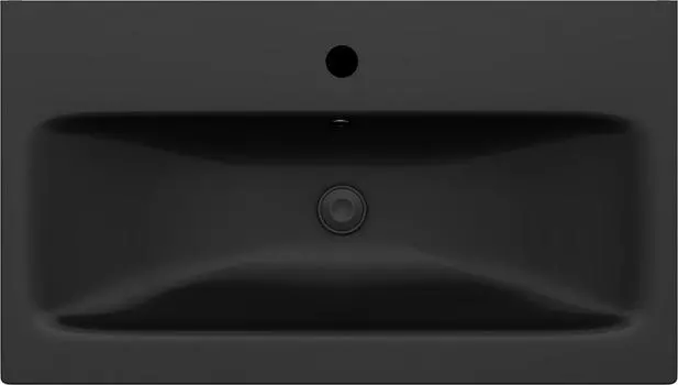 Раковина Am.Pm Gem 75 см M90WCC0752BM, черный матовый