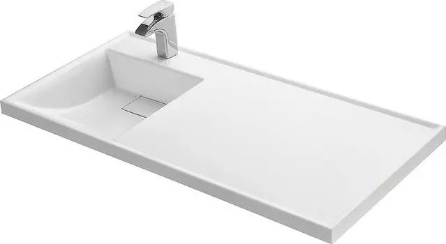 Раковина Aquaton Лондри 120 1A72843KLH01L, левая белая