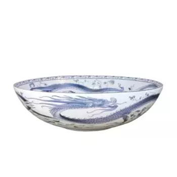 Раковина Bronze de Luxe Dynasty, 40,5 см, цвет белый с рисунком, 4008