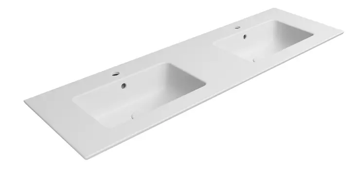 Раковина двойная GSI Pura 8889109 белый матовый