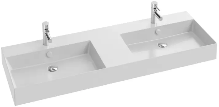 Раковина Jacob Delafon Vivienne EXX112-00 140 см, двойная, белая