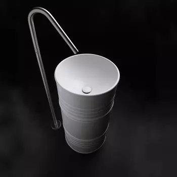 Раковина Kerasan Artwork Barrel 474301 45x90 см, белый