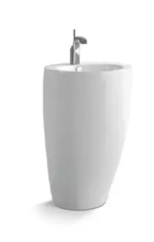 Раковина моноблок beWash Lusso BK5552FB041 55см, белый глянец