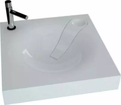 Раковина над стиральной машиной Andrea Angy 60 4680028070566, белая