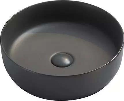 Раковина накладная 39 см Ceramica Nova Element CN6022MDH, тёмный антрацит матовый