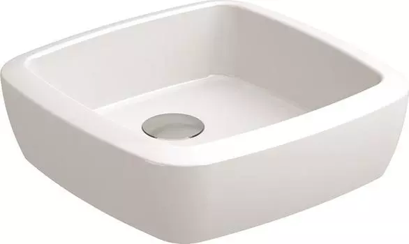 Раковина накладная 39 см Sanitana Up S10084450400000, белый