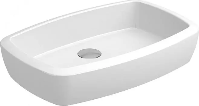 Раковина накладная 59 см Sanitana Rect Up S10084550400000, белый