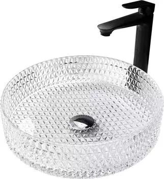 Раковина накладная Abber Glas AK2301, прозрачная