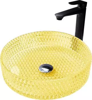 Раковина накладная Abber Glas AK2301Y, желтый