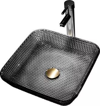 Раковина накладная Abber Glas AK2311B, черный