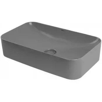 Раковина накладная Abber Rechteck AC2204MG серый