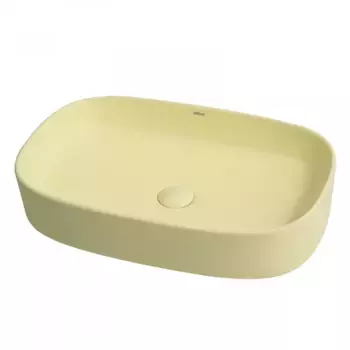 Раковина накладная Abber Rechteck AC2209MY желтый