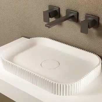 Раковина накладная Abber Stein AS2602, белый