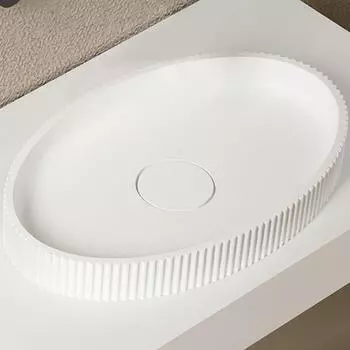 Раковина накладная Abber Stein AS2603, белый