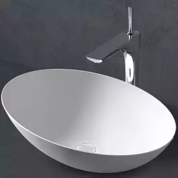 Раковина накладная Abber Stein AS2609 белый