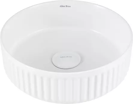 Раковина накладная Allen Brau Fantasy Line 36 4.11032.21 белый матовый