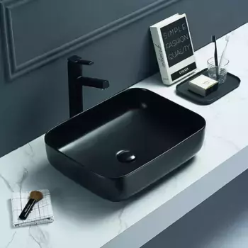 Раковина накладная Art&Max AM-78109-MB черный