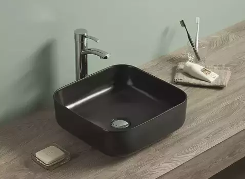 Раковина накладная Art&Max AM-78110-MB черный