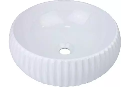 Раковина накладная Bronze de Luxe Эмеральда 1382W, белая