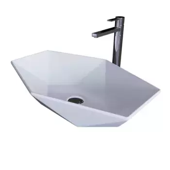 Раковина накладная Grossman GR-3030 белый