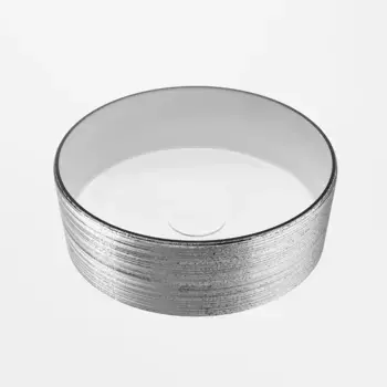 Раковина накладная Grossman GR-5020SW хром, белый