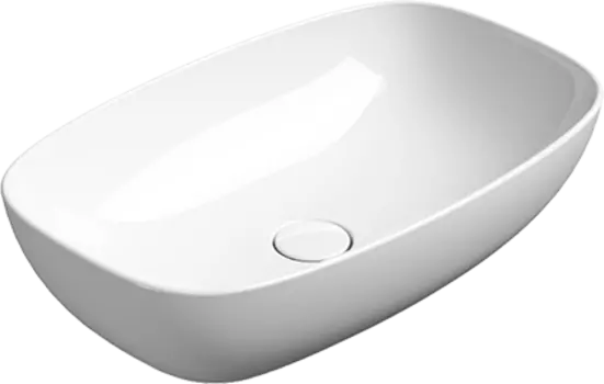 Раковина накладная GSI Nubes 978311, белый