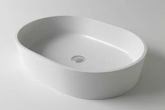 Раковина накладная Holbi Ariel SCW 55 см 1.02.011.11.1, белый матовый