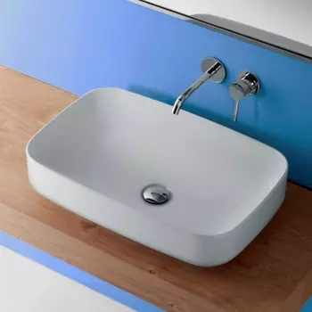 Раковина накладная Kerasan Tribeca 514130 60x38 см, белый матовый