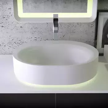 Раковина накладная Knief Moon 0600-032-01 белый