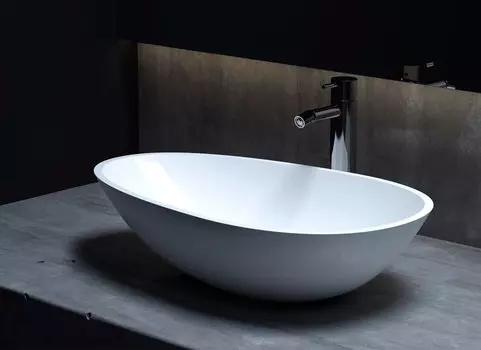 Раковина накладная Salini Callista 101 1101201SM, белый матовый