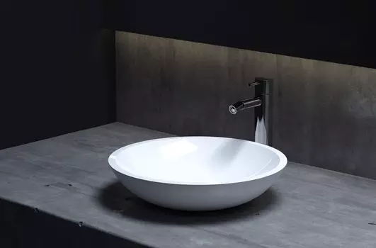 Раковина накладная Salini Callista 105 1101105G, белый глянец