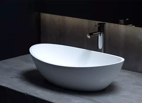 Раковина накладная Salini NOEMI 103 1101203SM, белый матовый