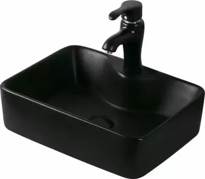 Раковина накладная SantiLine SL-1011MB черный