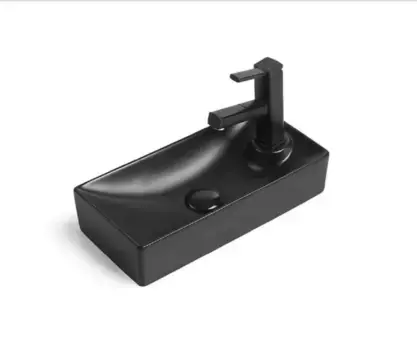 Раковина накладная SantiLine SL-2009LMB черный