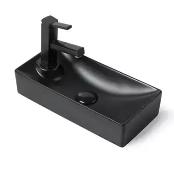 Раковина накладная SantiLine SL-2009RMB черный