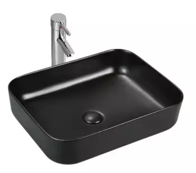 Раковина накладная Sintesi SIN-LVB-APP-409BM черный