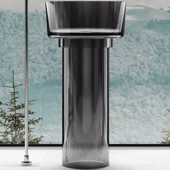 Раковина напольная Abber Kristall AT2702Onyx, черный