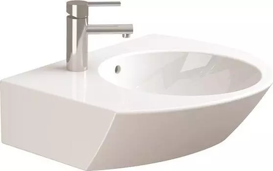 Раковина подвесная 58 см Sanitana Pop S10014037000000 левая, белый