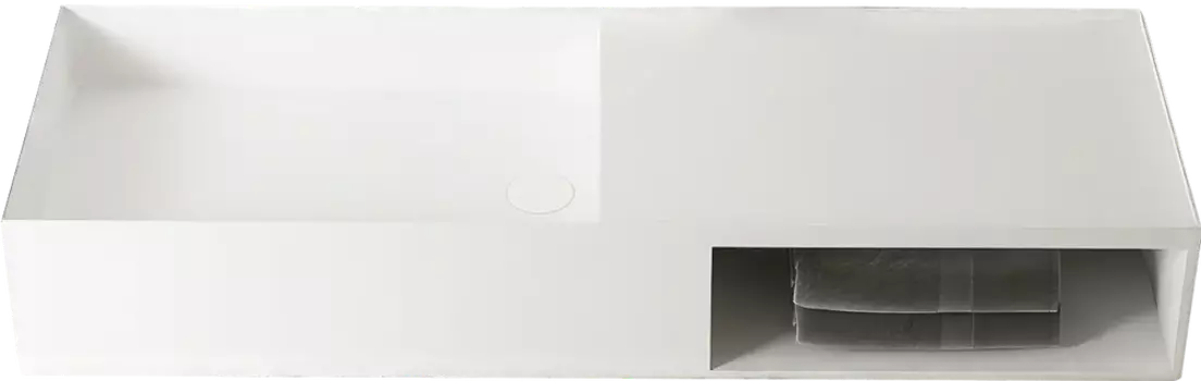 Раковина подвесная Vincea VWB-6S112MW 120 см, белый матовый