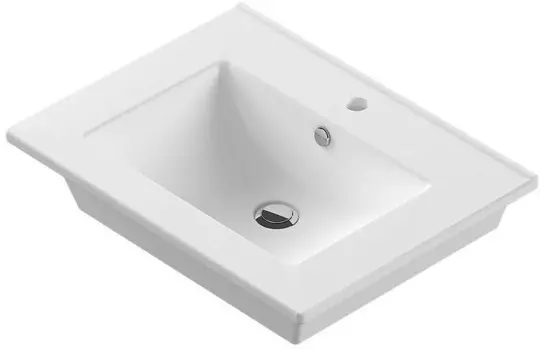 Раковина Sanita luxe Quadro 60 WB.FN/Quadro/60-C/WHT.G/S1 белый