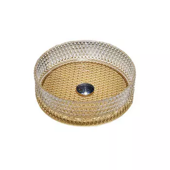 Раковина Vincea VBS-5GL04 40 см, прозрачный/золото