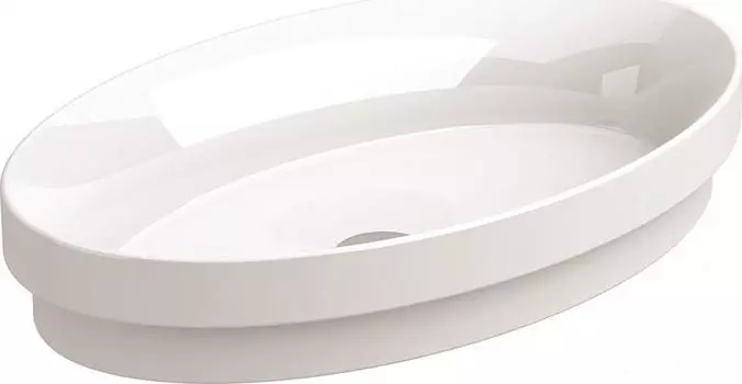 Раковина встраиваемая 63 см Sanitana Ovalo S10063550400000, белый