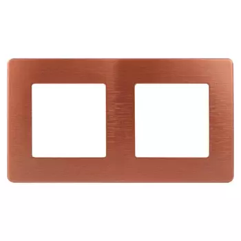 Рамка 2-постовая ЭРА 12 сатин медь 12-5102-14 Б0052517
