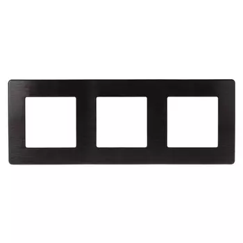 Рамка 3-постовая ЭРА 12 сатин черный 12-5103-06 Б0052524