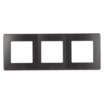 Рамка 3-постовая ЭРА 12 сатин графит 12-5103-12 Б0052525