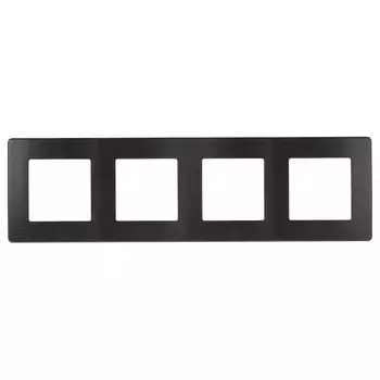 Рамка 4-постовая ЭРА 12 сатин антрацит 12-5104-05 Б0052533