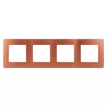 Рамка 4-постовая ЭРА 12 сатин медь 12-5104-14 Б0052537